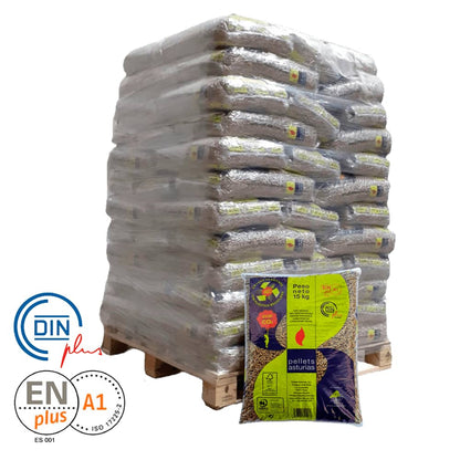 Pellets Asturias–10 palets de 720 sacs de 15 kg